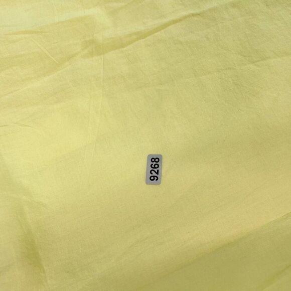 Stark X Blouse Womens Medium Yellow Tie Front Ruffle Short Sleeves Top New - Picture 8 of 10